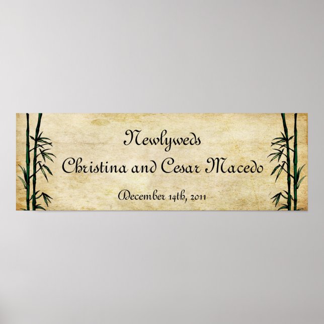 22.5"x 7.5" Personalised Banner Geisha Poster (Front)