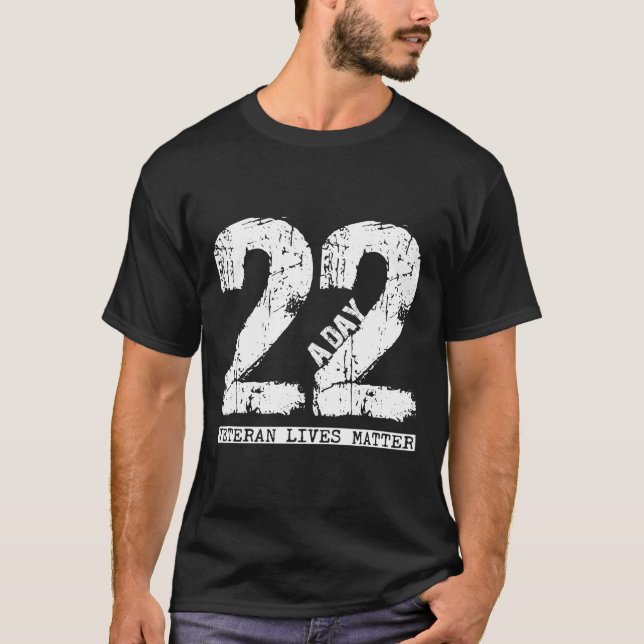 22 a day veteran shirt  22 a day veteran suicide a (Front)