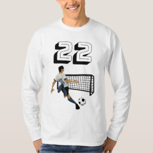 22 American Football Soccer Fan Player Sports T-Shirt