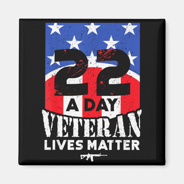 22 Day Veteran Lives Suicide Awareness  Magnet (Front)