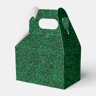 22 Emerald Glitter Print Sparkles Gable Favour Box