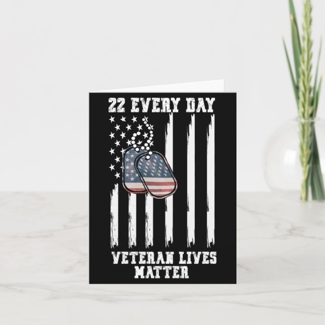 22 Every Day Veteran Awareness Performance Card (Front)
