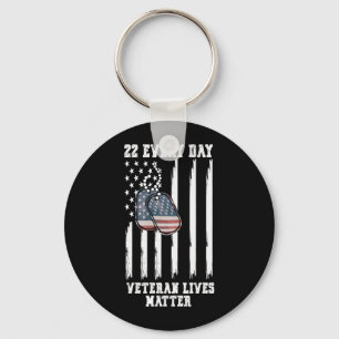 22 Every Day Veteran Awareness Performance Design Key Ring