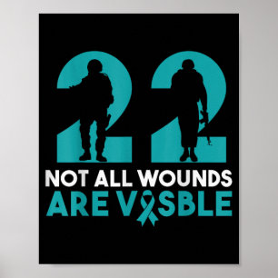 22 Not All Wounds Are Visible Ptsd Awareness Poster