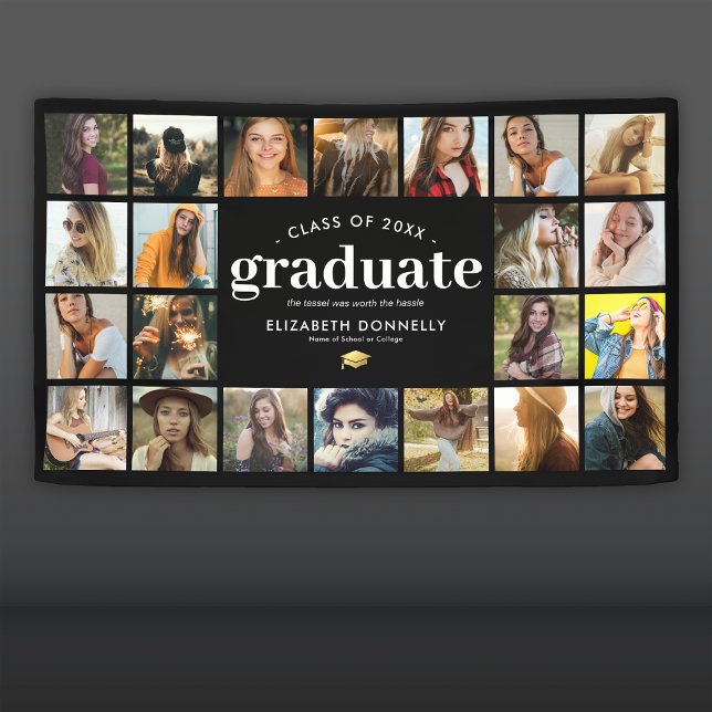 22 Photo Graduation Party Banner (Creator Uploaded)