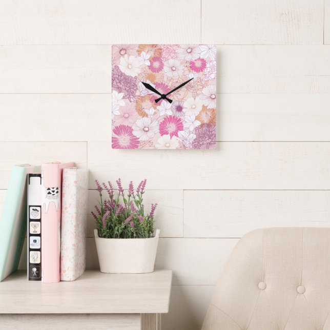 22 SQUARE WALL CLOCK (Reading Room)