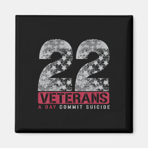 22 Stars Veteran Suicide Awareness Magnet