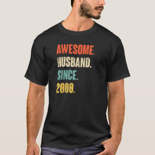 22 Wedding Aniversary Him Awesome Husband Since T-Shirt