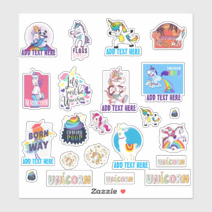 22 x Shaped UNICORN Funny Cute Kawaii Dab Emoji