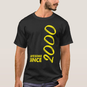 22 Year Old Awesome Since 2000 22th Birthday T-Shirt