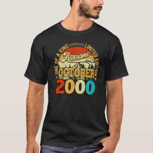 22 Year Old  Awesome Since October 2000 22nd Birth T-Shirt