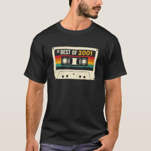 22 Year Old Best Of 2001 22nd Birthday Cassette Ta T-Shirt