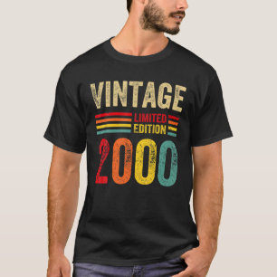 22 Year Old Gifts Vintage 2000 Limited Edition 22T T-Shirt