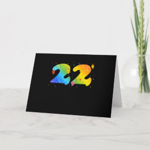 22 Year Old Girls 22th Birthday Card