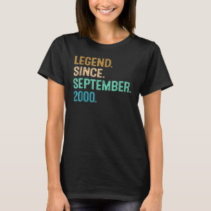 22 Years Old Legend Since September 2000 22th Bir T-Shirt