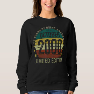 22 Years Old Vintage 22th Birthday October 2000 Sweatshirt