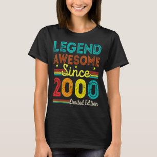 22 Years Old Vintage Legend Awesome Since 2000 22t T-Shirt