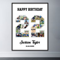 22nd Birthday Anniversary Number 22 Photo Collage