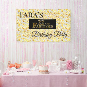 22nd Birthday  Banner