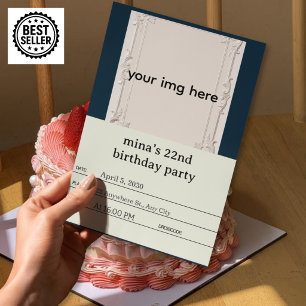 22nd birthday invitation template girls