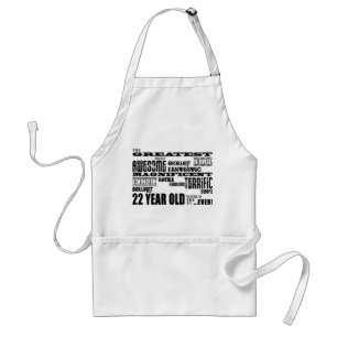 22nd Birthday Party Greatest Twenty Two Year Old Standard Apron