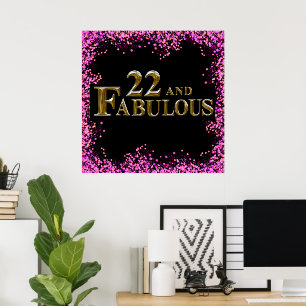 22nd  Birthday  Poster