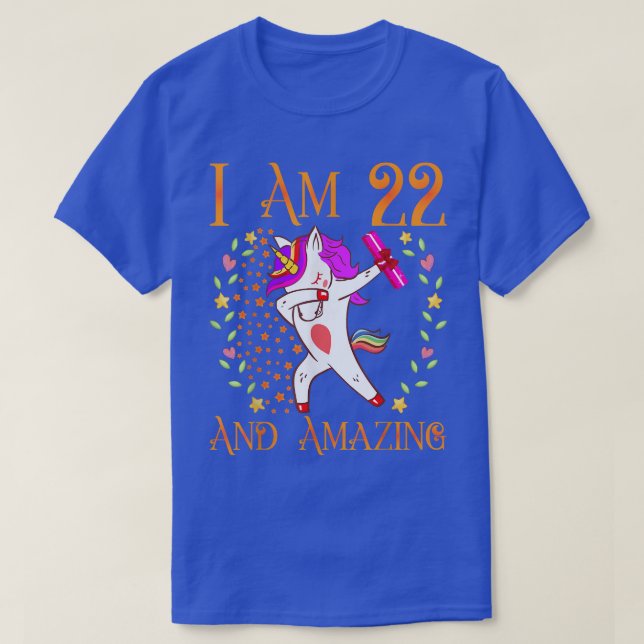 22nd Birthday Shirt for Girls Women Tee Mum Her 22 (Design Front)