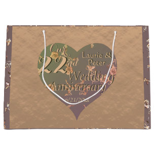 22nd Copper Anniversary Gift Bag
