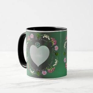 22nd Floral Wedding Anniversary Mug