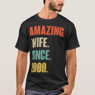 22nd Wedding Aniversary gift For Her Amazing Wife  T-Shirt