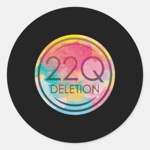 22q11 Deletion For 22q Awareness Support 2  Classic Round Sticker