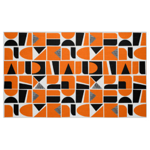 230616 - Orange and Black. Fabric