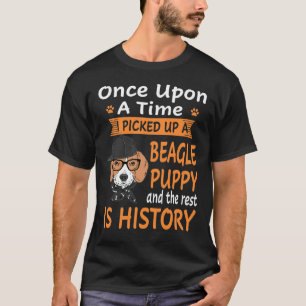 231 One Upon A Time - Beagle Puppy T-Shirt