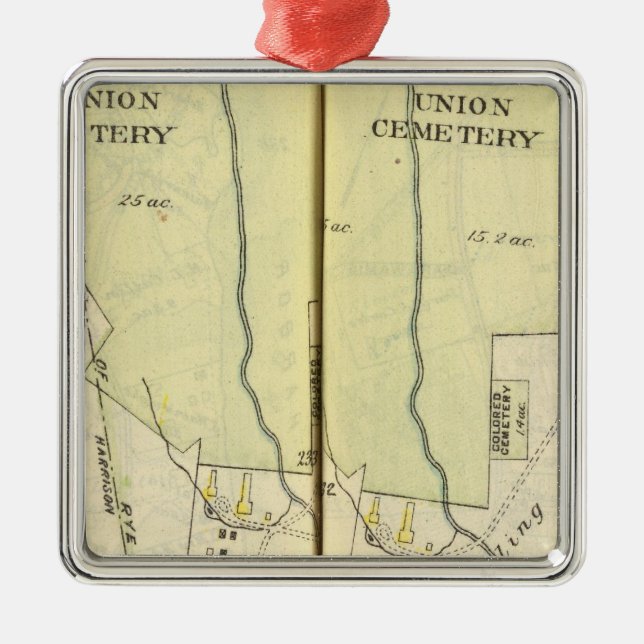 232233 Harrison, Rye Metal Ornament (Front)