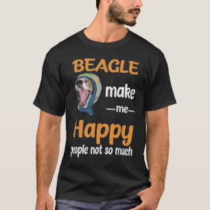232 Beagle Make Me Happy T-Shirt