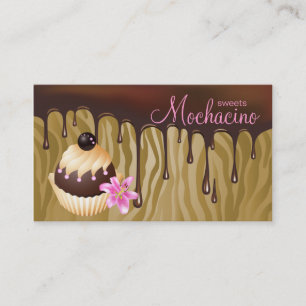 232 Chocolate Business Card Bakery Cupcake Caramel