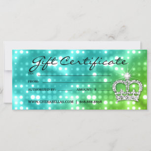 232 Christmas Gift Certificate Salon Lights Crown
