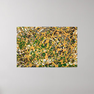 23_008, Splattered Paint Art Canvas Print