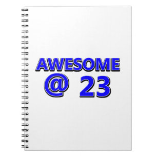 23 birthday design notebook