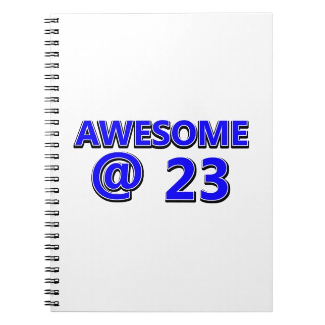 23  birthday design notebook (Front)