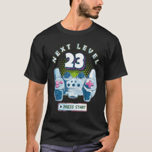 23 Birthday Gamer Next Level 23 Gaming Controller  T-Shirt