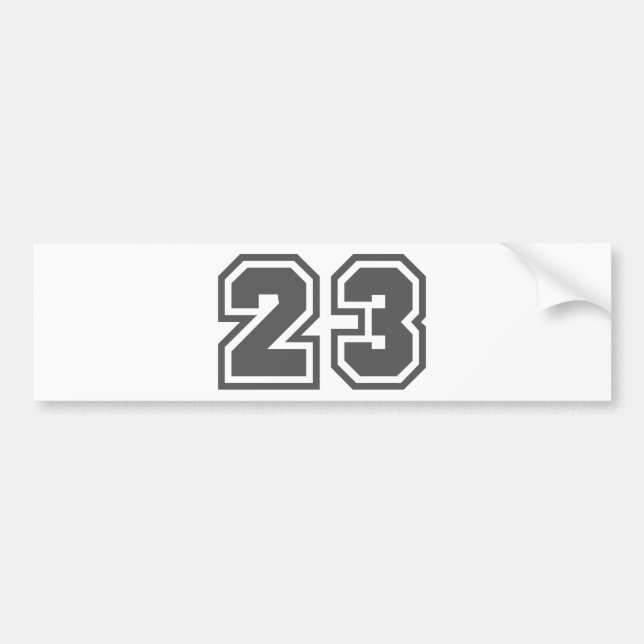 23 BUMPER STICKER (Front)