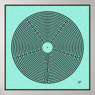 23 Circuit Labyrinth Poster