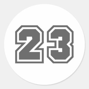 23 CLASSIC ROUND STICKER