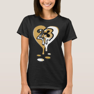 23 Drip Heart OG Heirloom 1s Matching T-Shirt