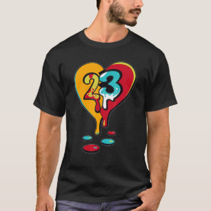 23 Drip Heart SB Dunk FroSkate Matching T-Shirt