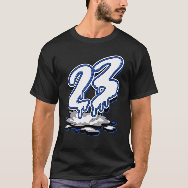 23 Drip Retro Stealth 5s Matching T-Shirt (Front)