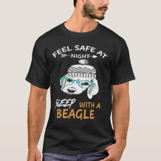 23 Feel Safe At Night Sleep With A Beagle T-Shirt