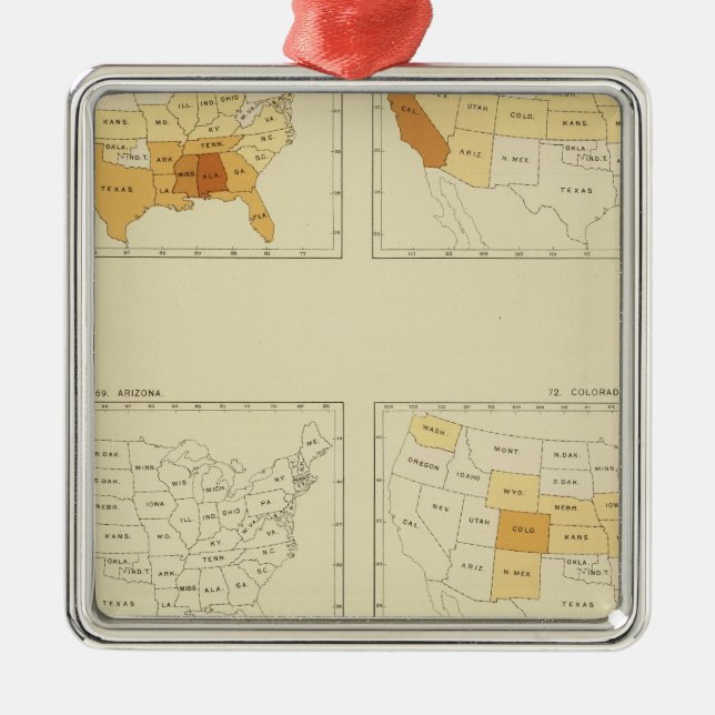 23 Interstate migration 1890 ALCT Metal Ornament (Front)