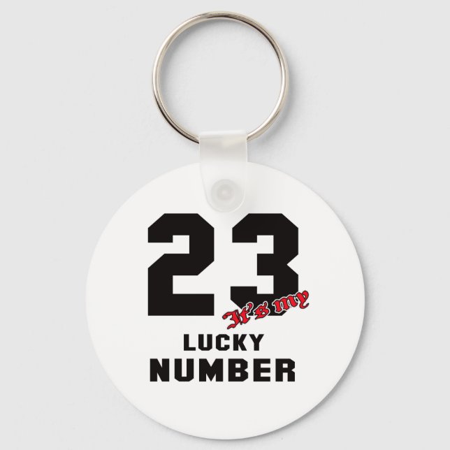 23 It's my lucky number Key Ring (Front)
